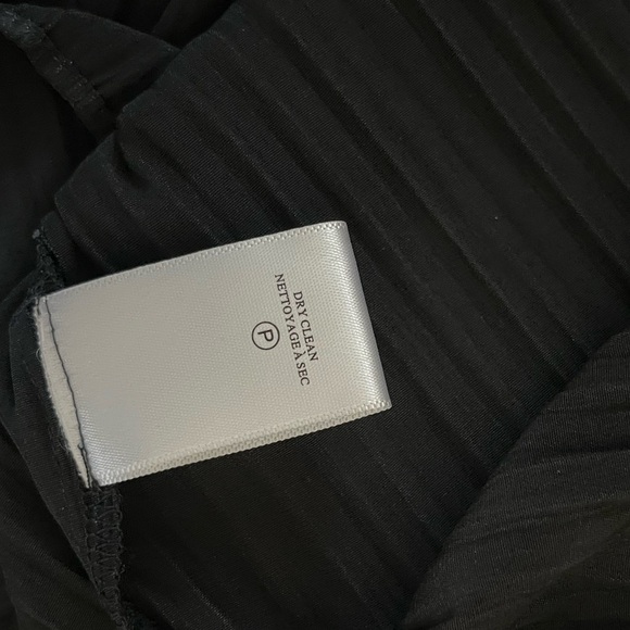 A.L.C Size 6 Black Everly Long Pleated High Ruffled Waist Tie Maxi Skirt NWT - Picture 13 of 13